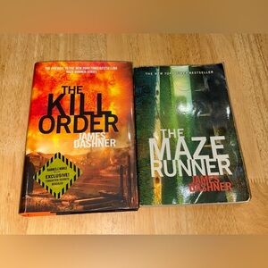 The Maze Runner & The Kill Order Rare First Edition 2 Book Bundle,James Dashner